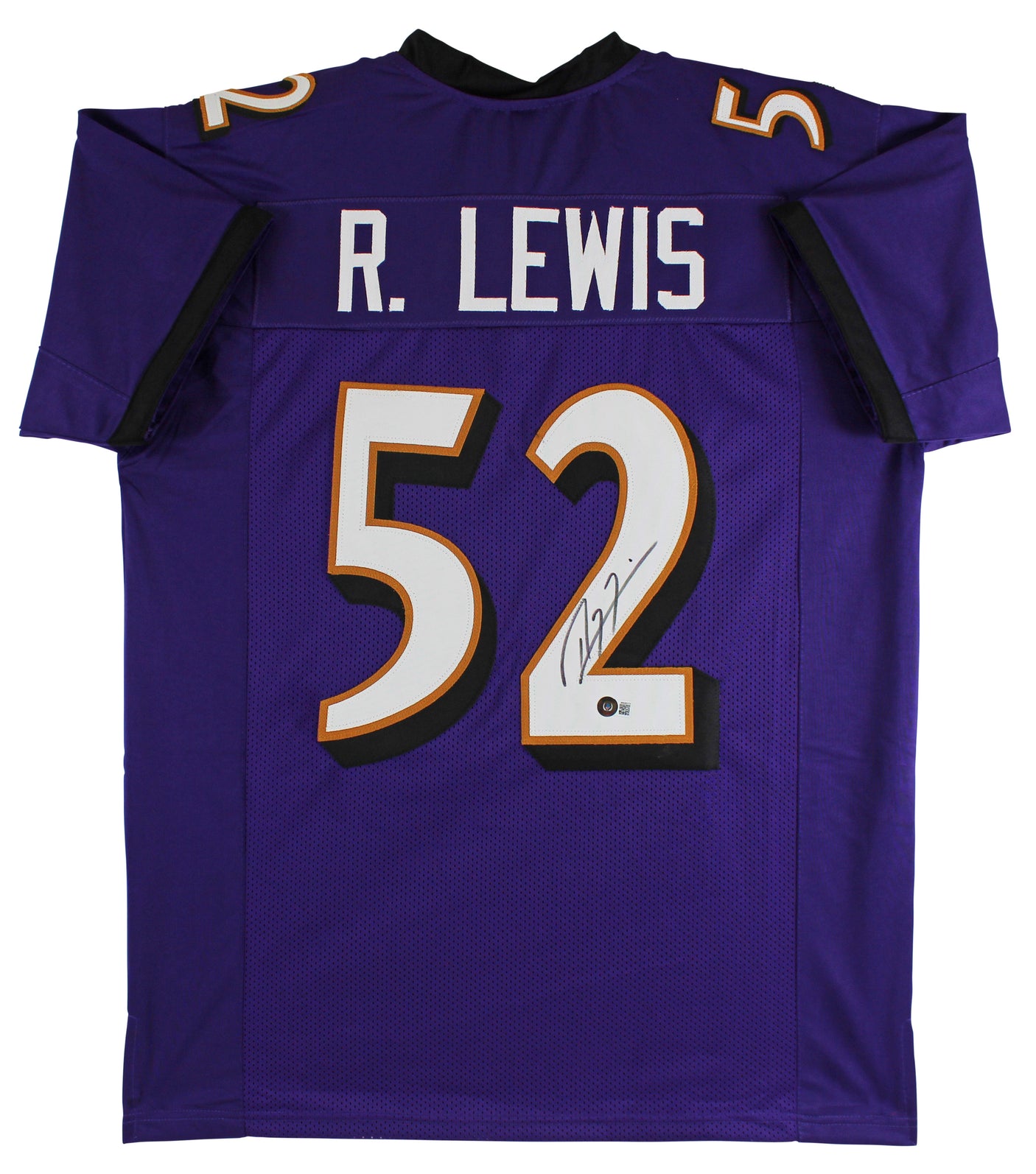 Ray Lewis Authentic Signed Purple Pro Style Jersey Autographed BAS Witnessed