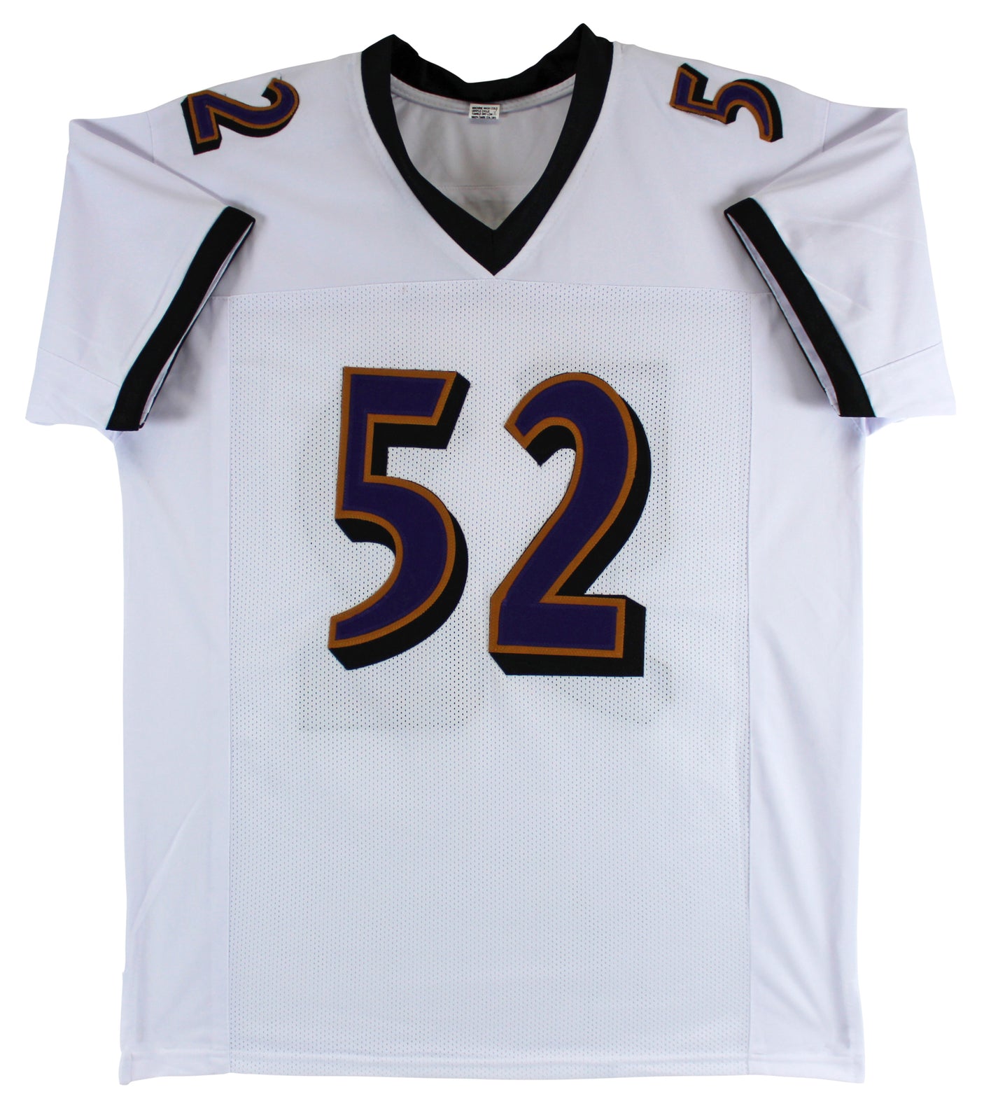Ray Lewis Authentic Signed White Pro Style Jersey Autographed BAS Witnessed