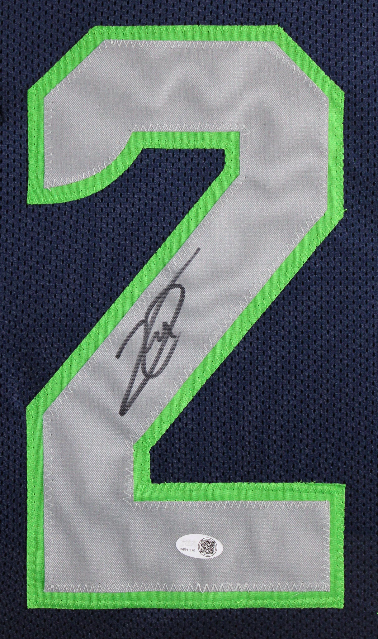 Earl Thomas Authentic Signed Navy Pro Style Framed Jersey JSA Witness