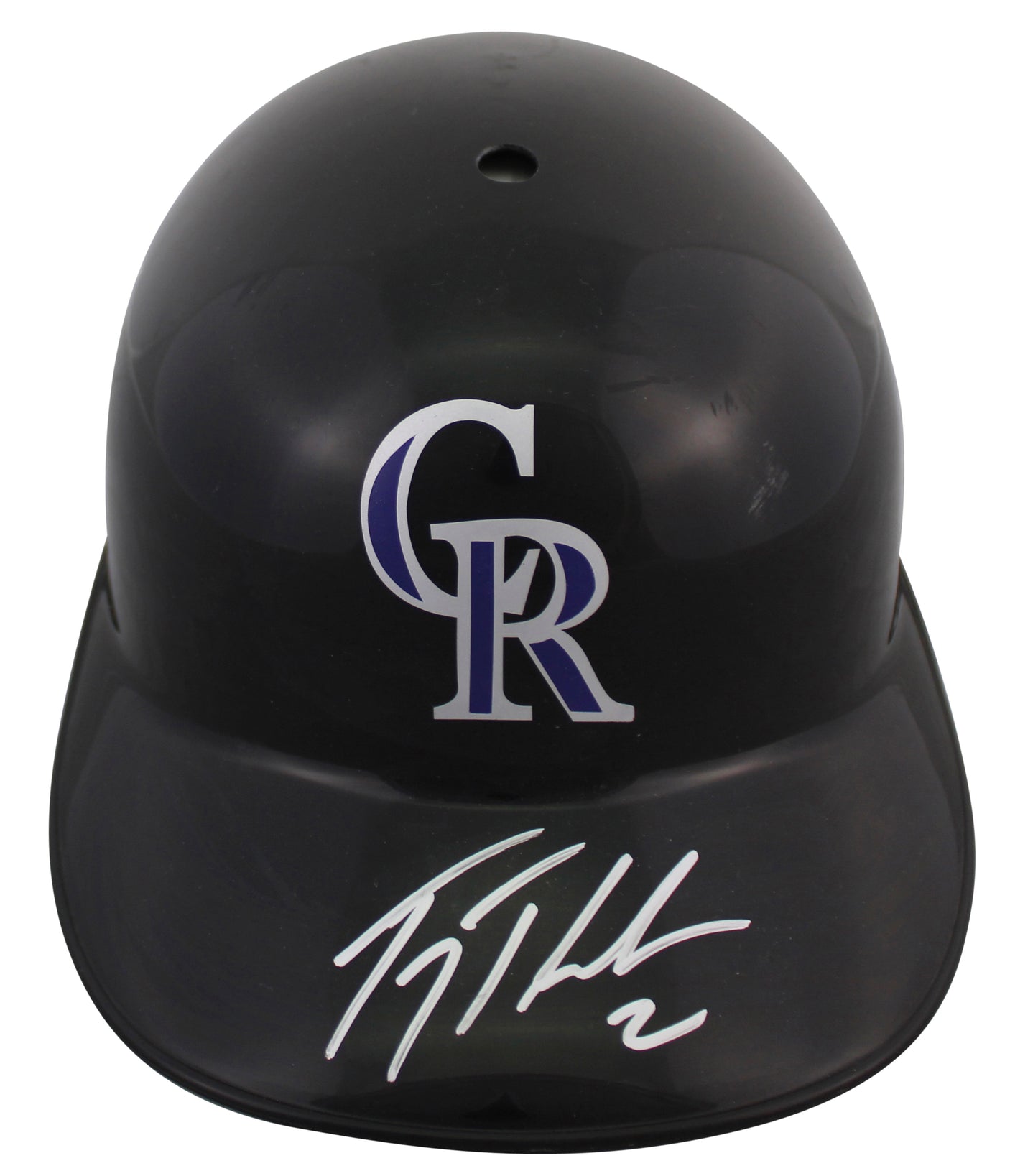 Rockies Troy Tulowitzki Authentic Signed Replica Batting Helmet BAS #BR84241