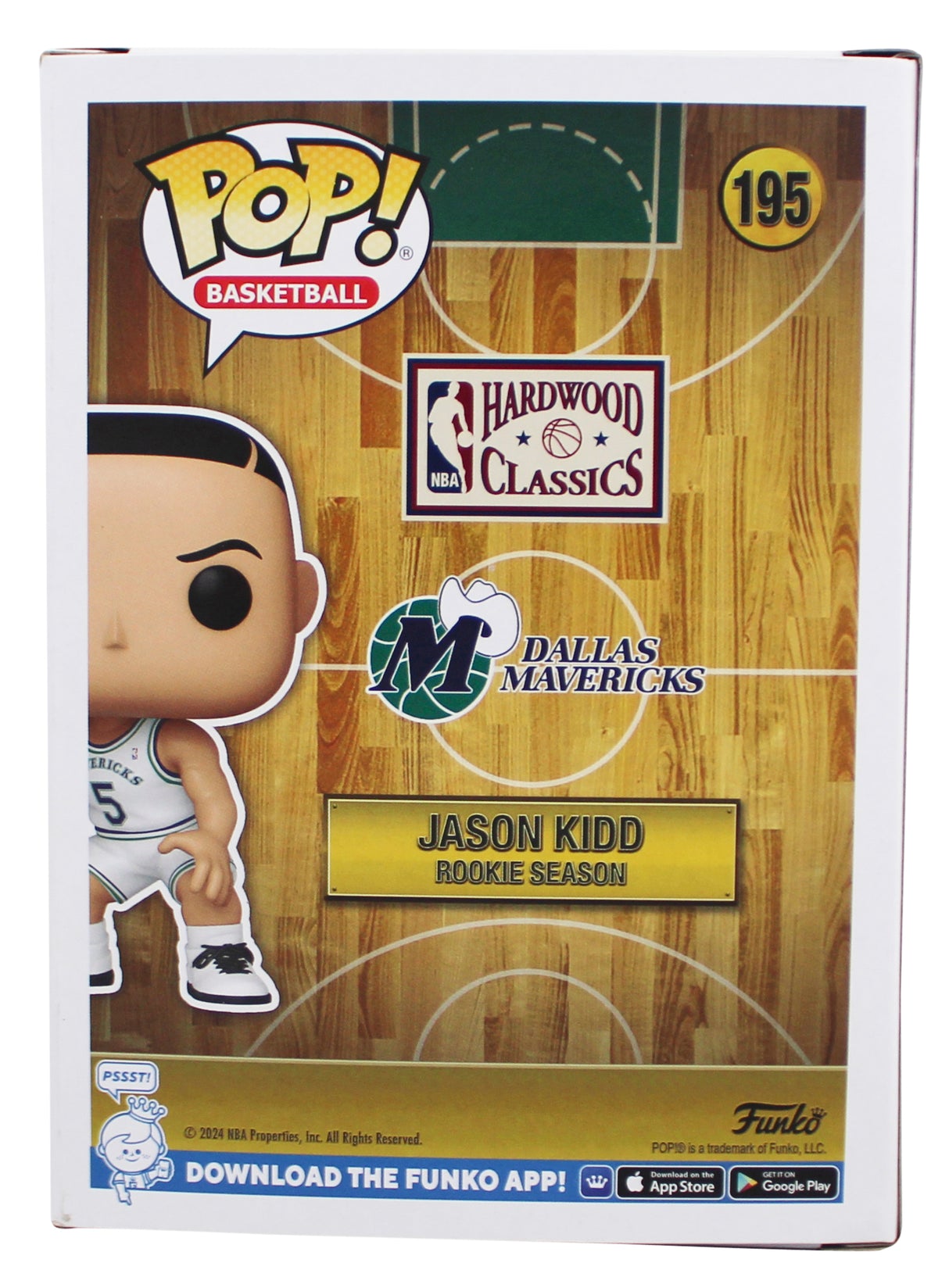 Mavericks Jason Kidd Authentic Signed #195 Funko Pop Vinyl Figure BAS Witnessed
