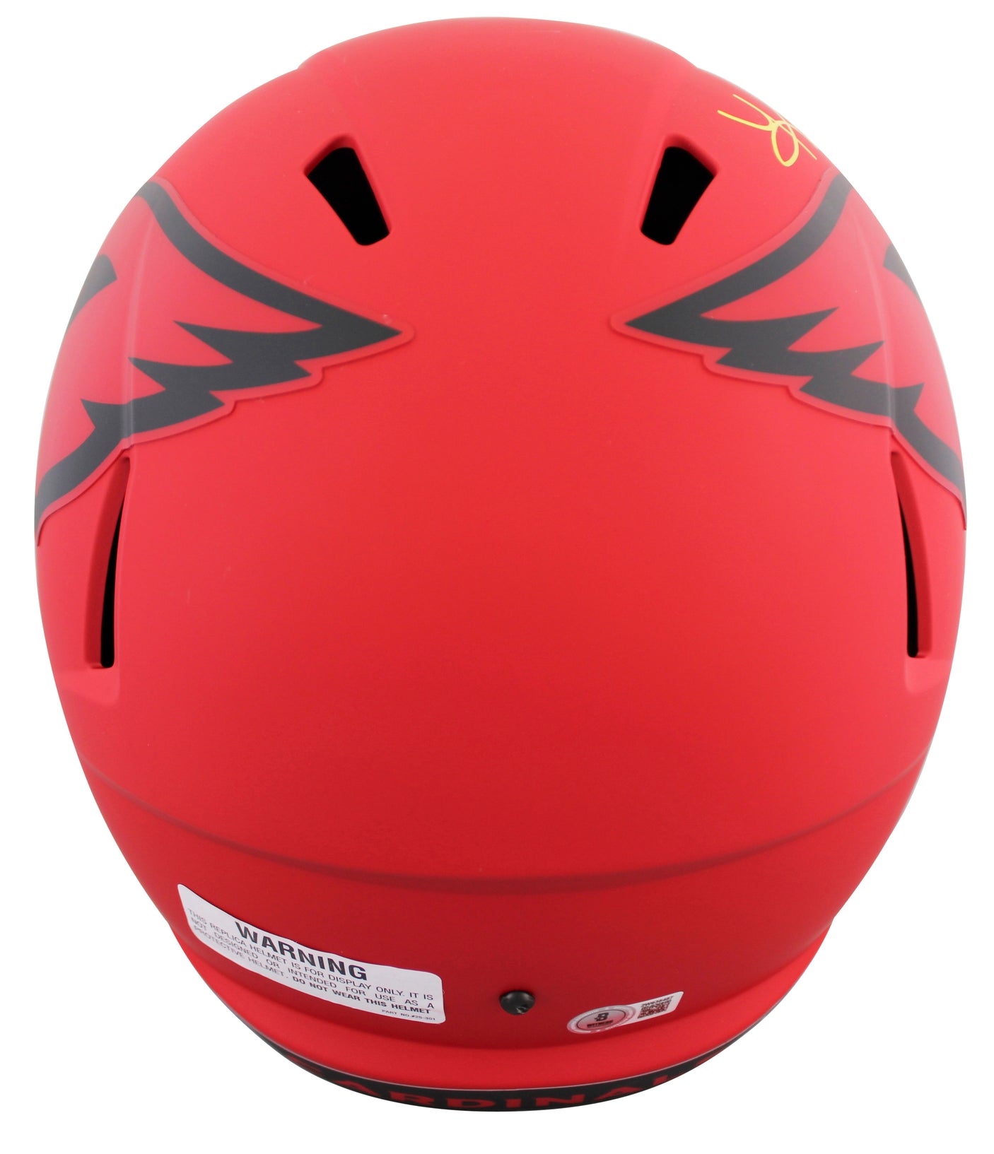 Cardinals Kurt Warner Signed Rave Full Size Speed Rep Helmet BAS Witnessed