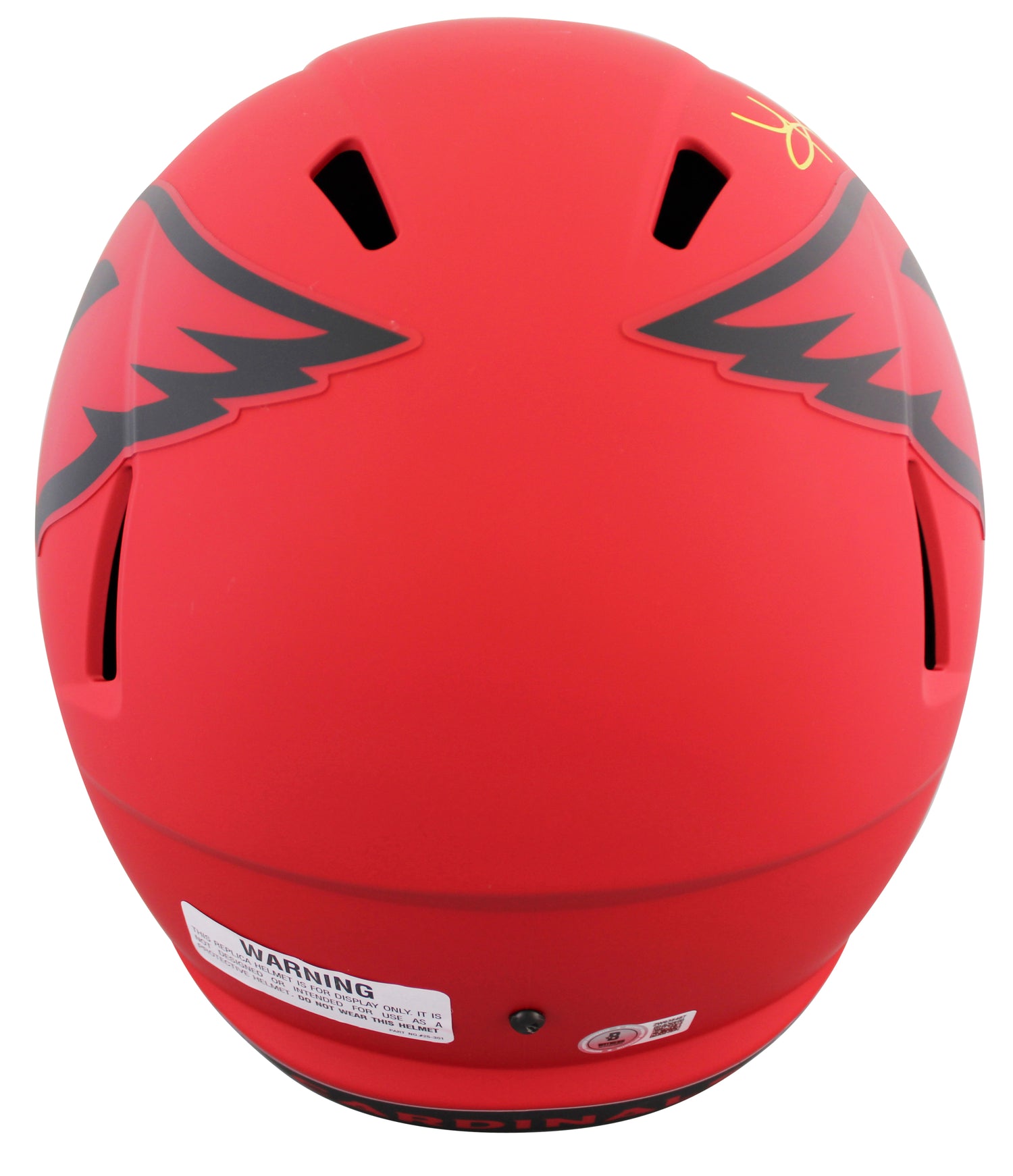 Cardinals Kurt Warner Signed Rave Full Size Speed Rep Helmet BAS Witnessed