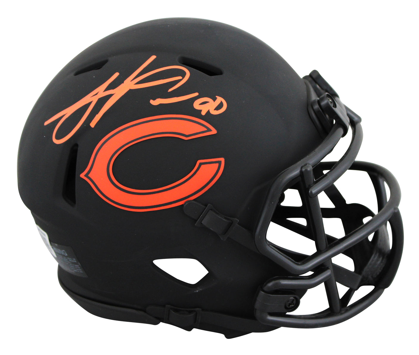 Bears Julius Peppers Authentic Signed Eclipse Speed Mini Helmet BAS Witnessed