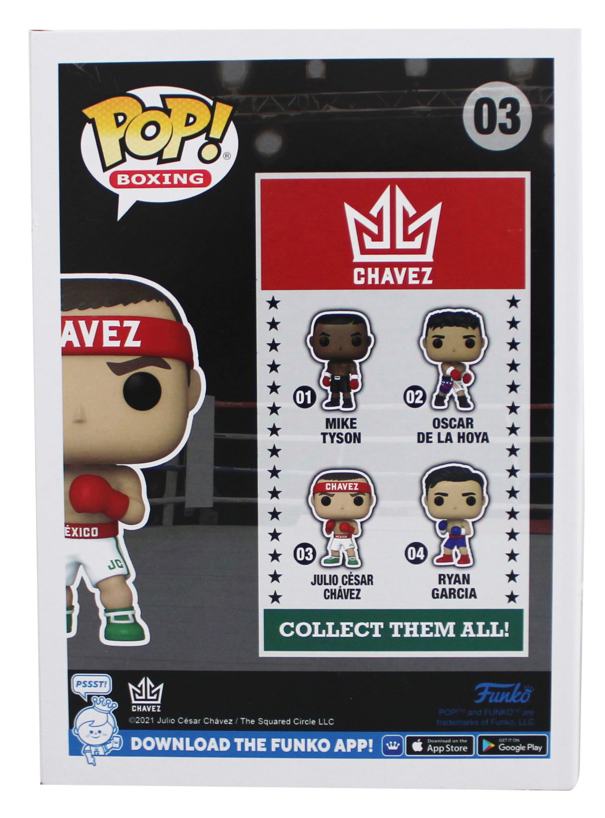 Julio Cesar Chavez Authentic Signed #03 Funko Pop Vinyl Figure JSA #AB57049