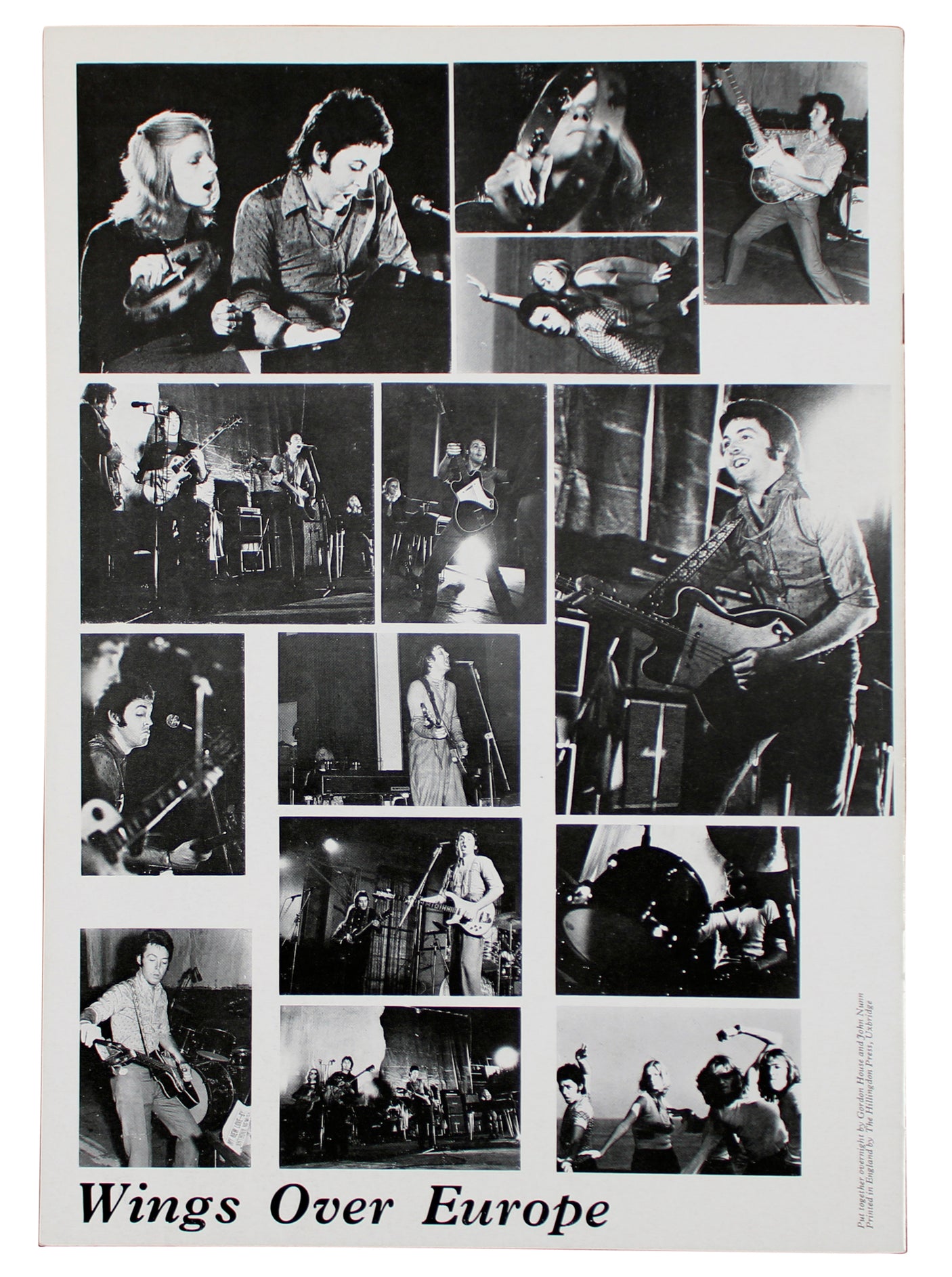 (3) Linda & Paul McCartney, Denny Lane Signed Wings Over Europe Tour Program BAS