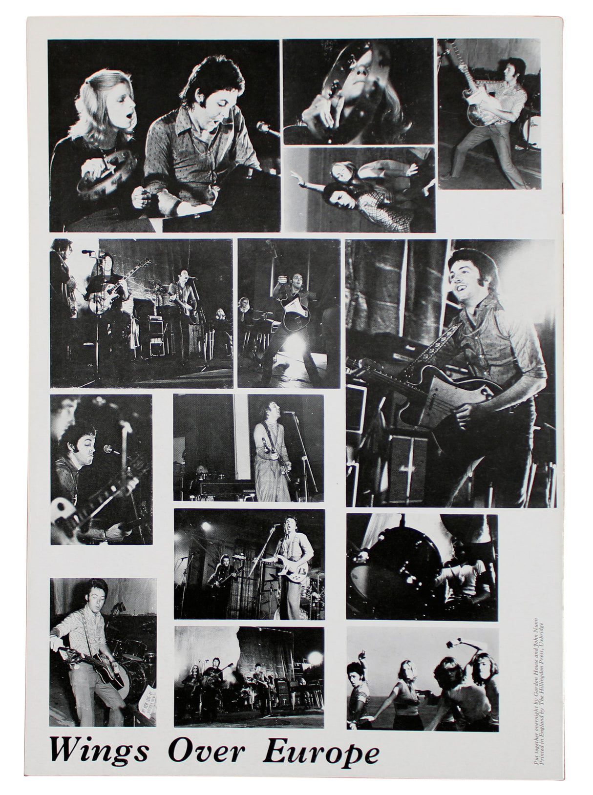 (3) Linda & Paul McCartney, Denny Lane Signed Wings Over Europe Tour Program BAS