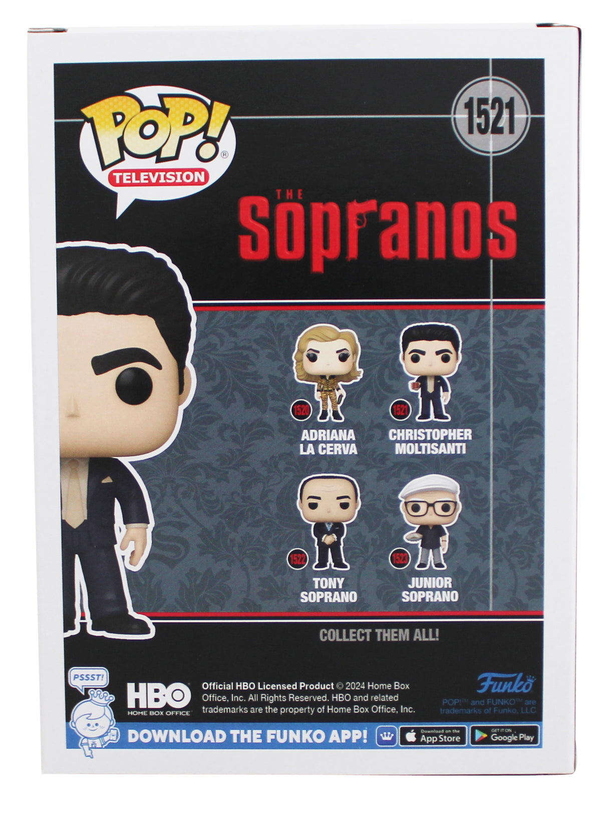 Michael Imperioli The Sopranos Signed #1521 Funko Pop Figure BAS Wit #1W906871