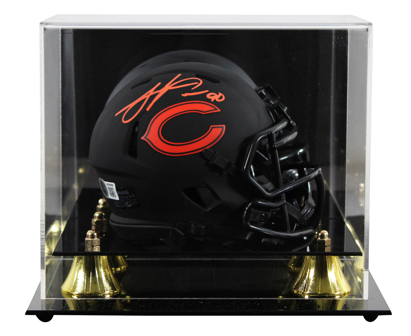 Bears Julius Peppers Signed Eclipse Speed Mini Helmet W/ Case BAS Witnessed