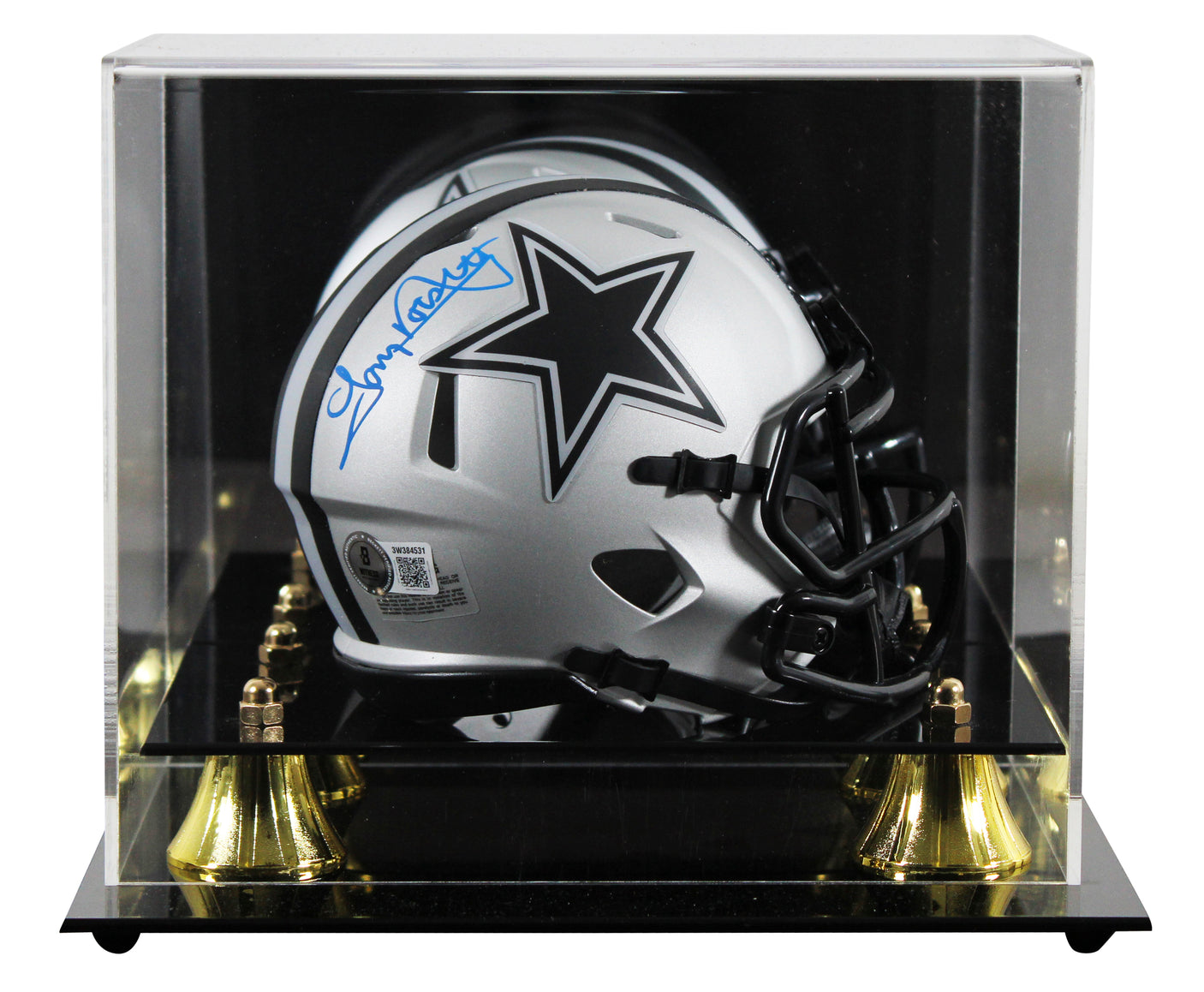 Cowboys Tony Dorsett Authentic Signed Rave Speed Mini Helmet W/ Case BAS Witness