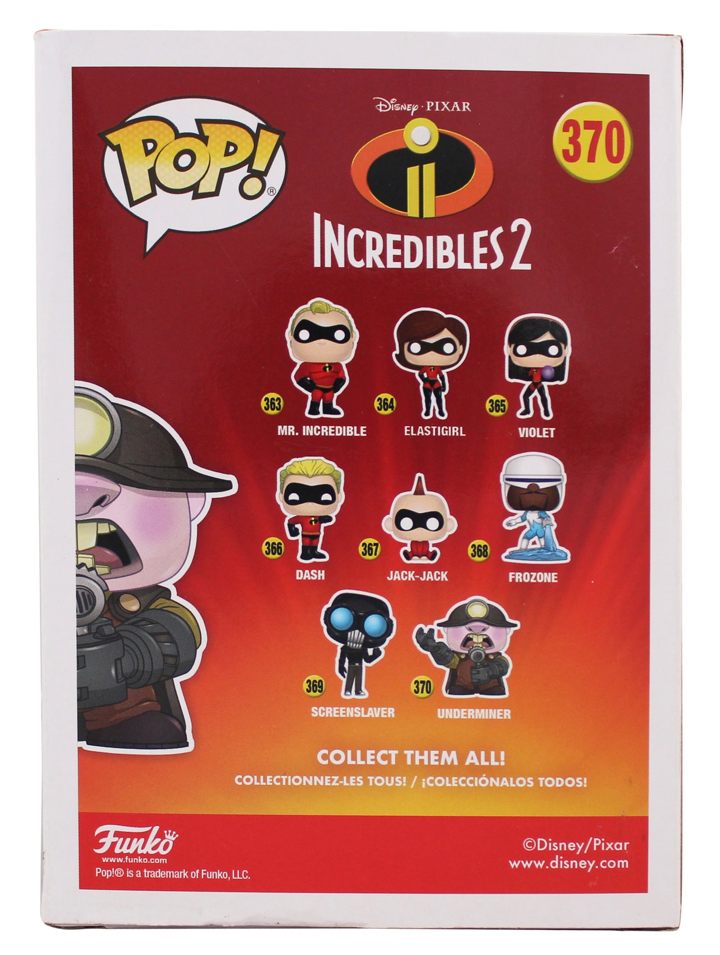 John Ratzenberger Incredibles 2 Signed #370 Funko Pop Vinyl Figure BAS #BR84236
