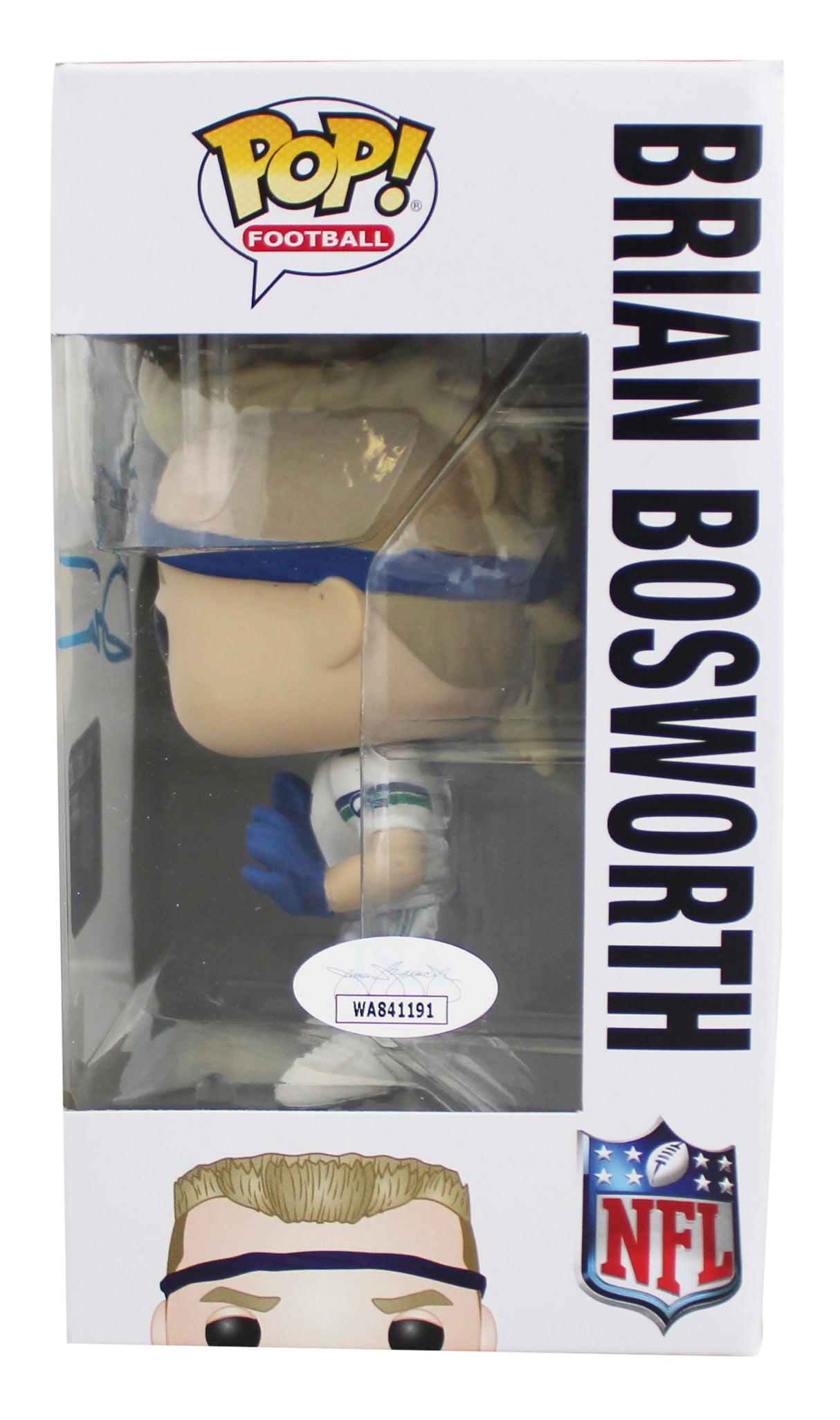 Seahawks Brian Bosworth Authentic Signed #113 Funko Pop Vinyl Figure JSA Witness