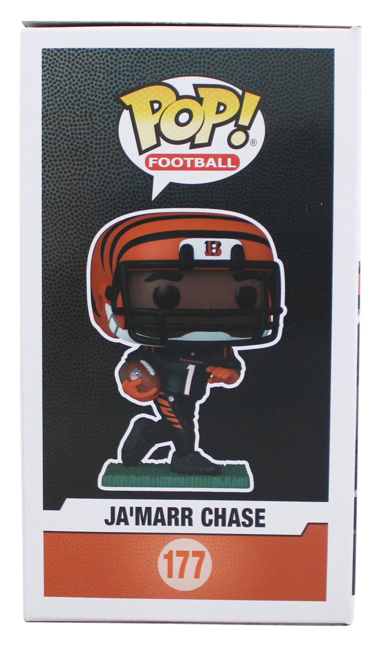 Bengals Ja'Marr Chase Authentic Signed #177 Funko Pop Figure BAS Wit #3W050347