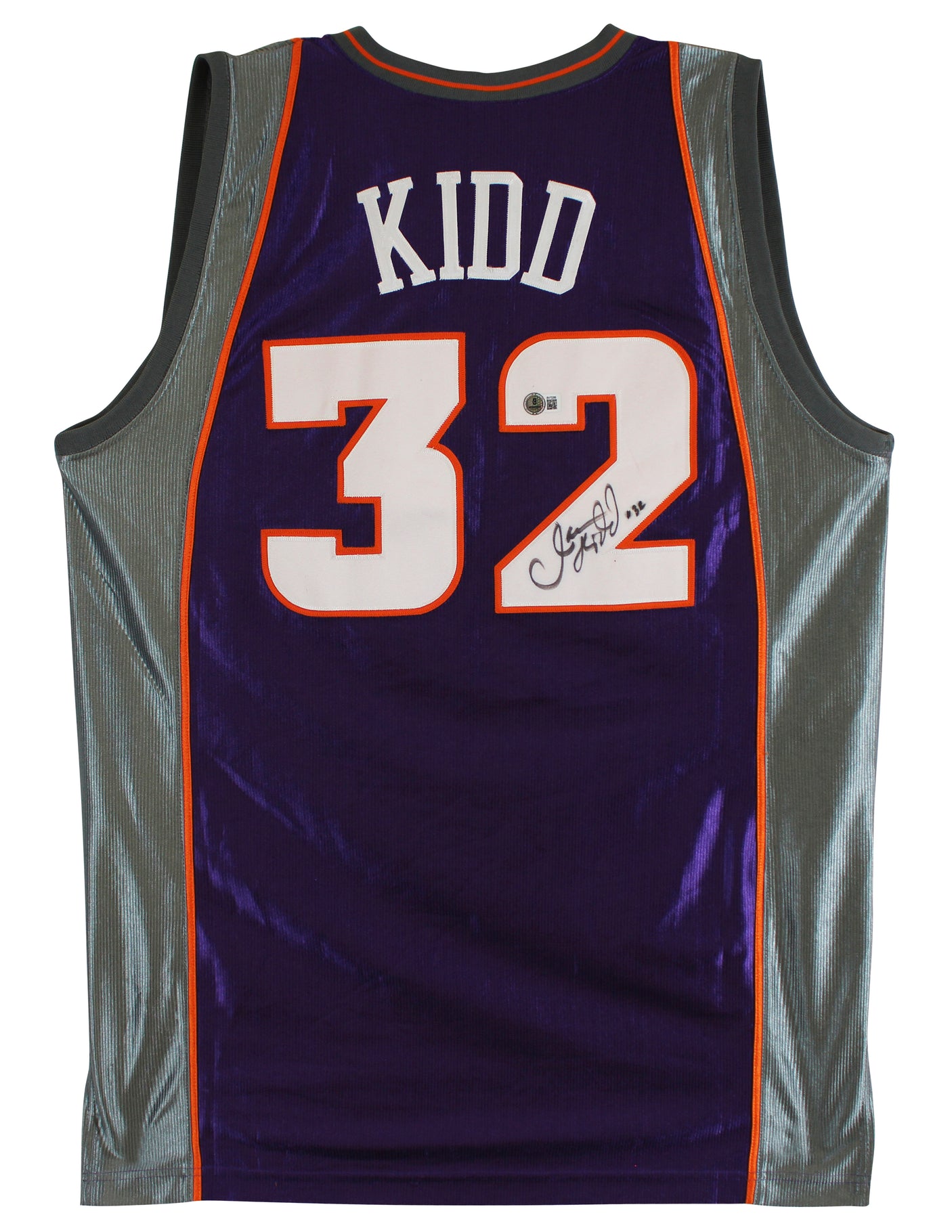 Suns Jason Kidd Authentic Signed Purple Champion Authentic Jersey BAS #BV70288