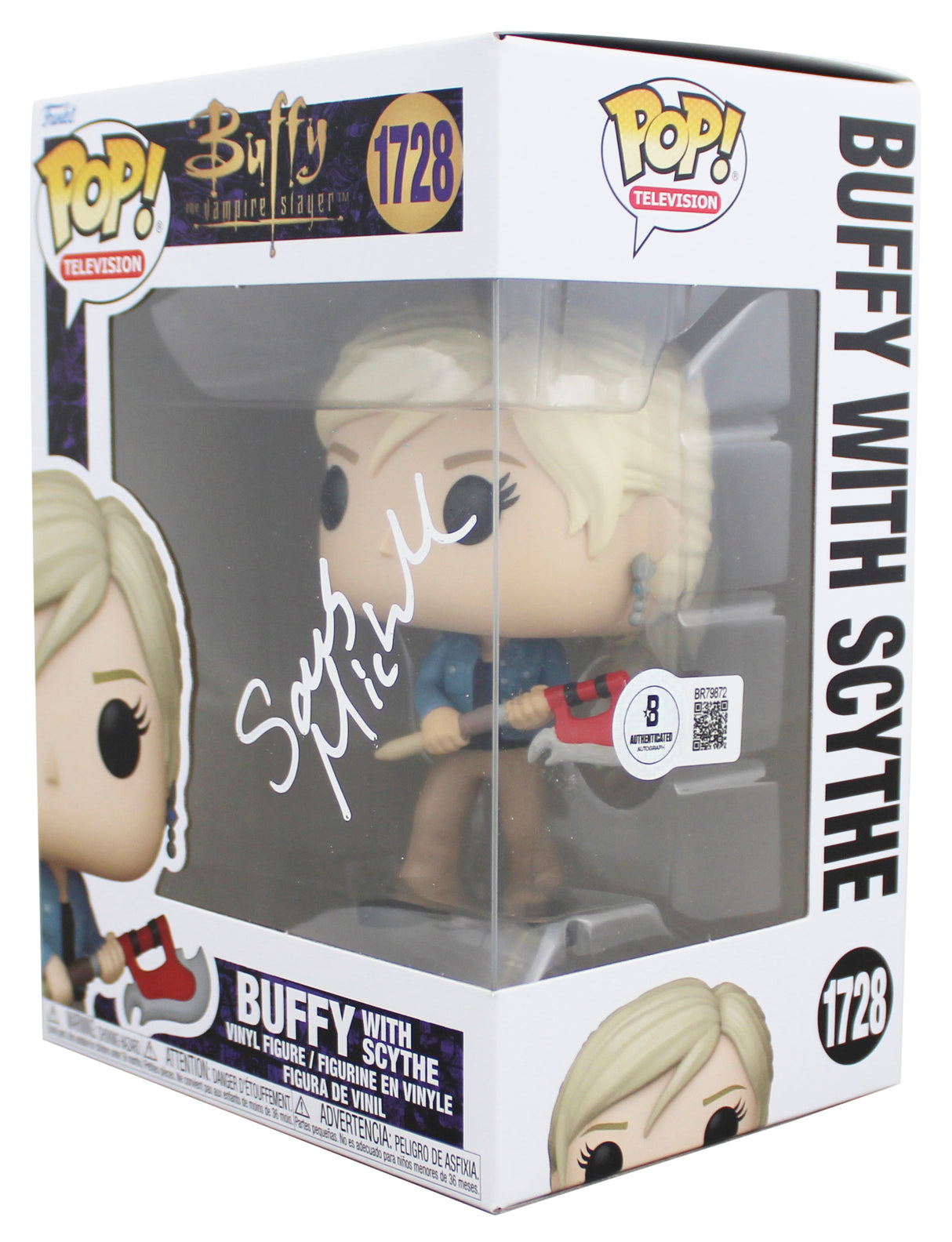 Sarah Michelle Gellar Buffy Authentic Signed #1728 Funko Pop Figure BAS #BR79872