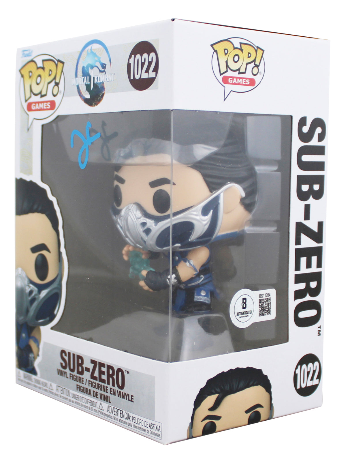 Joe Taslim Mortal Kombat Authentic Signed #1022 Funko Pop Figure BAS #BS11284
