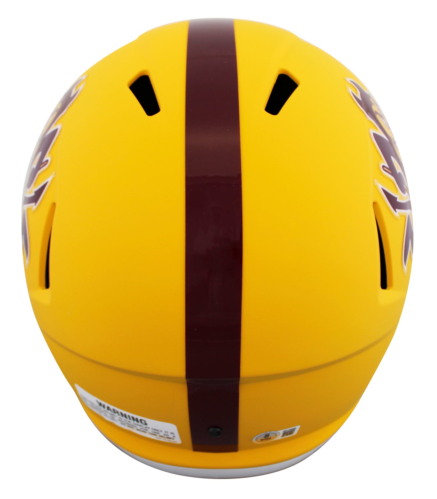 ASU Terrell Suggs "Fork Em" Signed Sparky Full Size Speed Rep Helmet BAS Witness