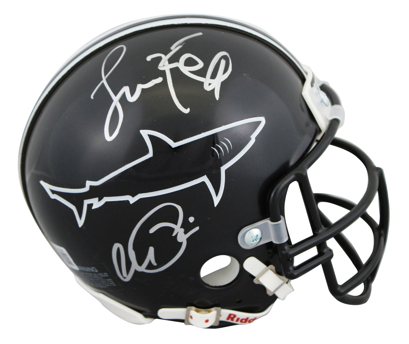 Jamie Foxx & Al Pacino Any Given Sunday Signed Sharks Mini Helmet BAS #AE13765