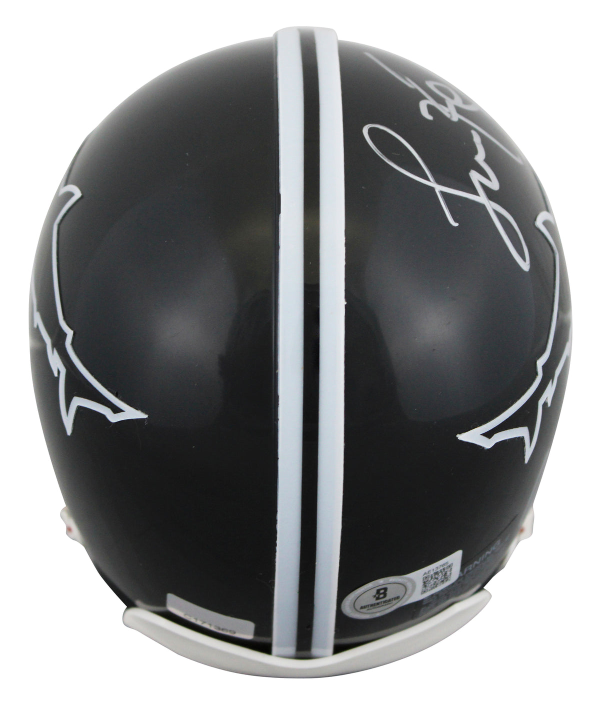 Jamie Foxx & Al Pacino Any Given Sunday Signed Sharks Mini Helmet BAS #AE13765