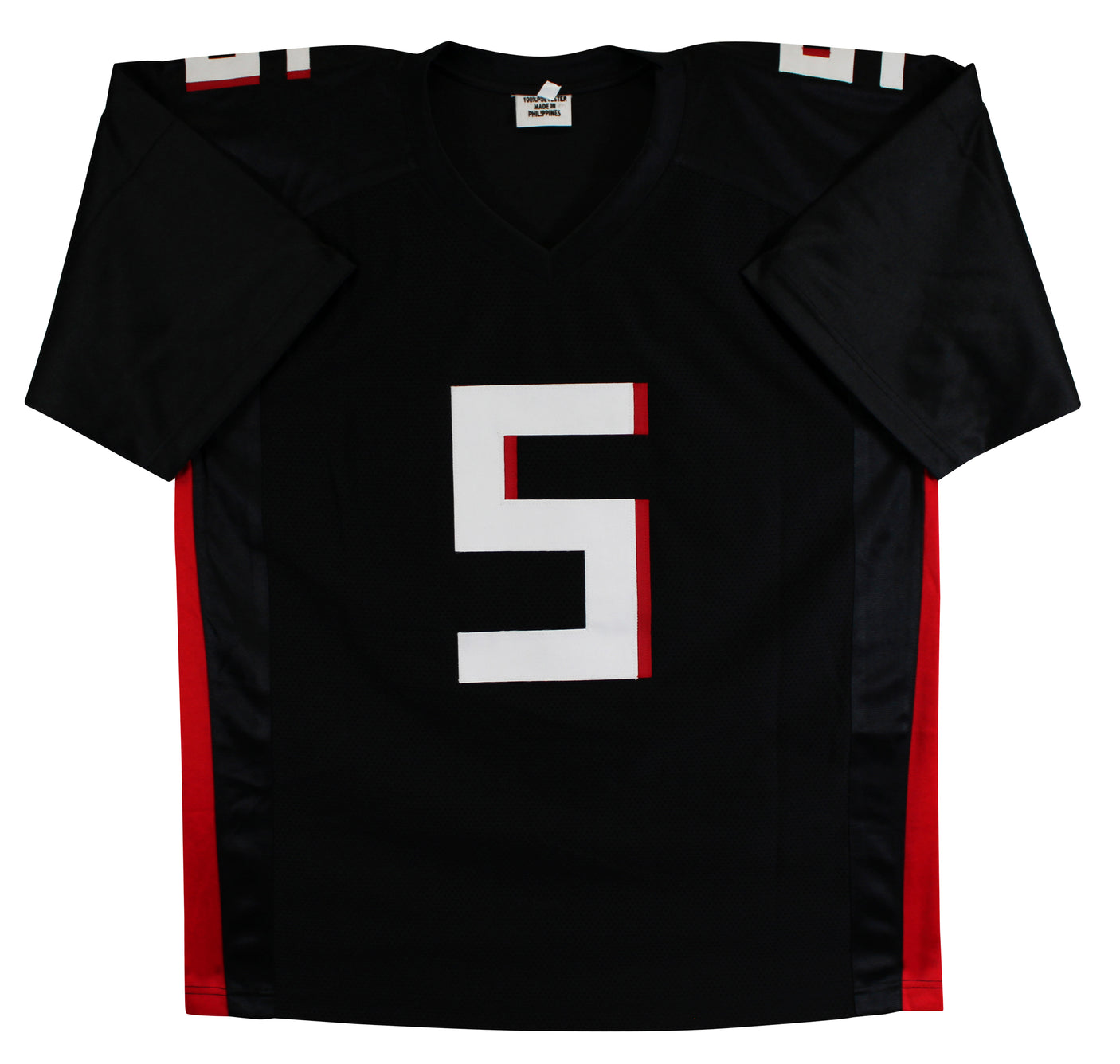 Drake London Authentic Signed Black Pro Style Jersey Autographed BAS Witnessed