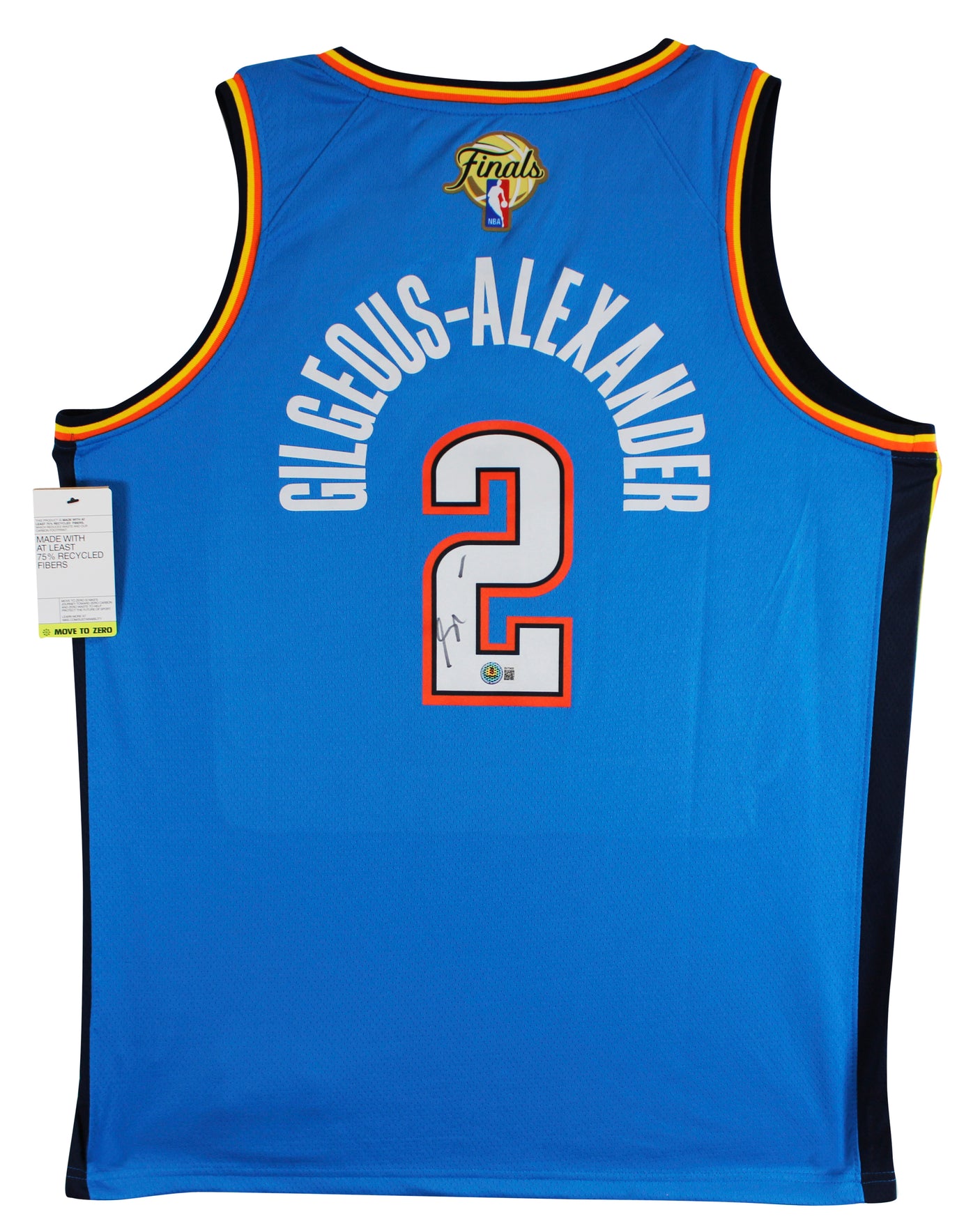 Thunder Shai Gilgeous-Alexander Signed Blue Nike Swingman Jersey BAS #BV70406