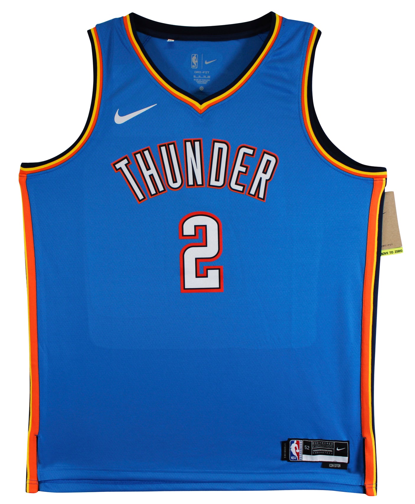 Thunder Shai Gilgeous-Alexander Signed Blue Nike Swingman Jersey BAS #BV70406