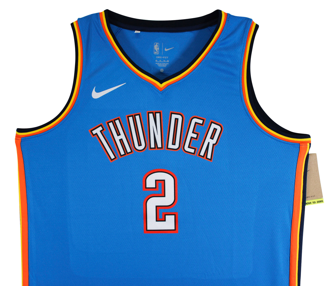 Thunder Shai Gilgeous-Alexander Signed Blue Nike Swingman Jersey BAS #BV70406