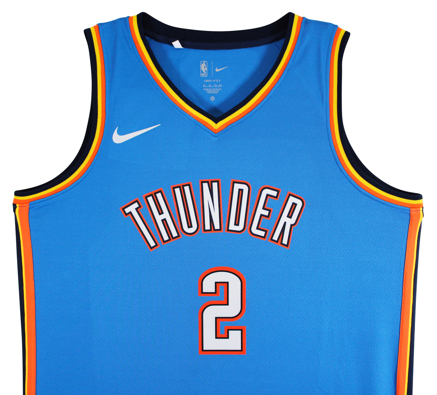 Thunder Shai Gilgeous-Alexander Signed Blue Nike Swingman Jersey BAS #BV70413