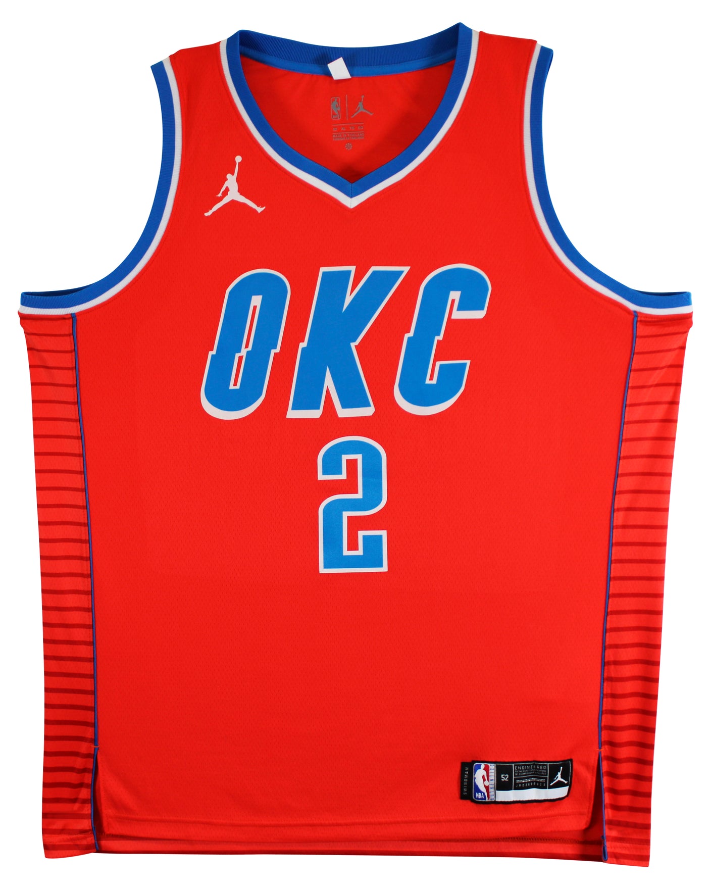 Thunder Shai Gilgeous-Alexander Signed Orange Nike Swingman Jersey BAS #BV70417