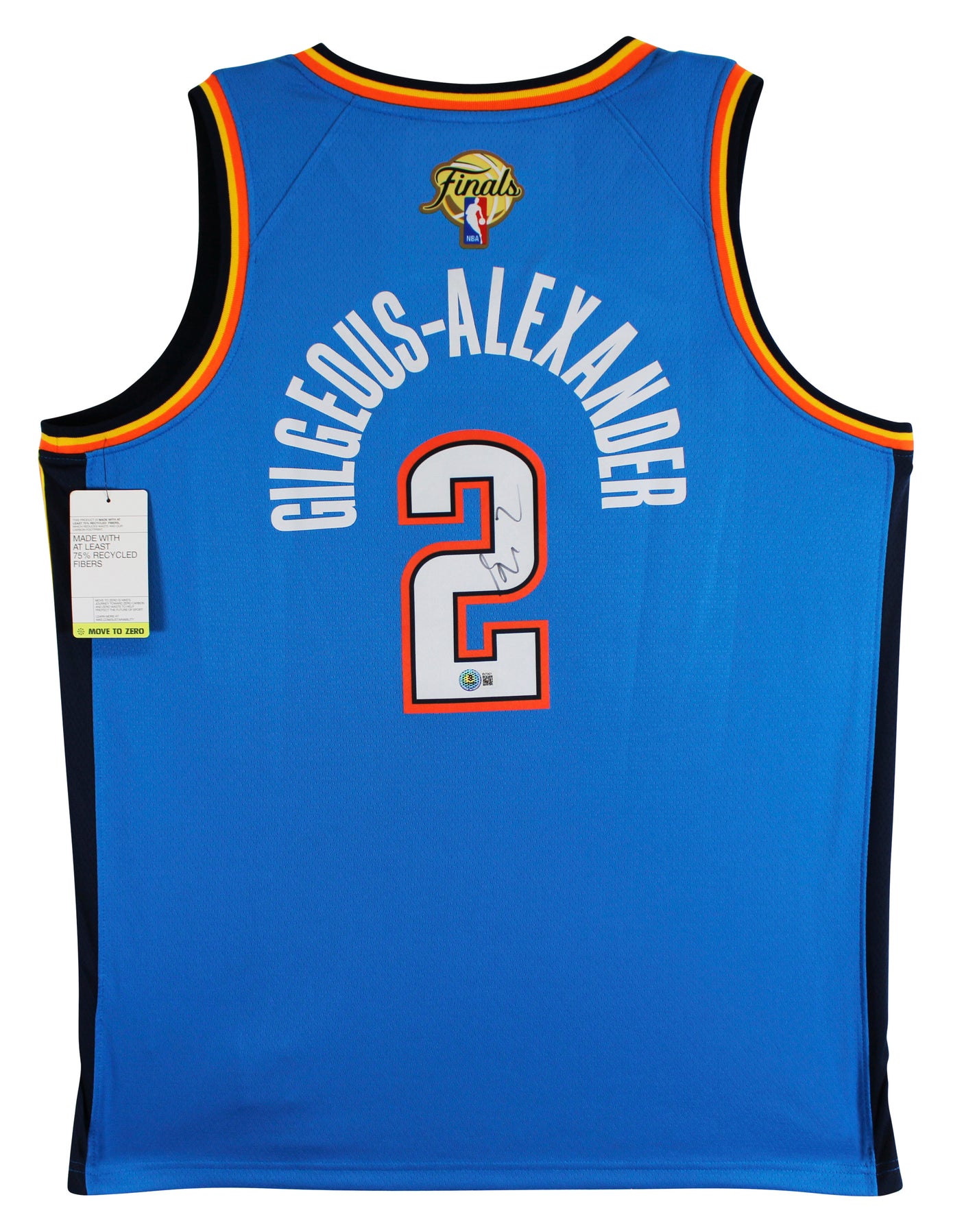 Thunder Shai Gilgeous-Alexander Signed Blue Nike Swingman Jersey BAS #BV70421