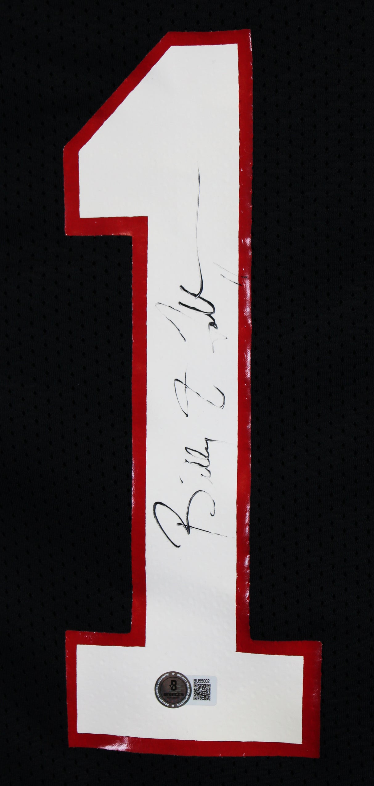 Falcons Billy Joe Tolliver Signed Twice Black Russell Athletic Jersey BAS