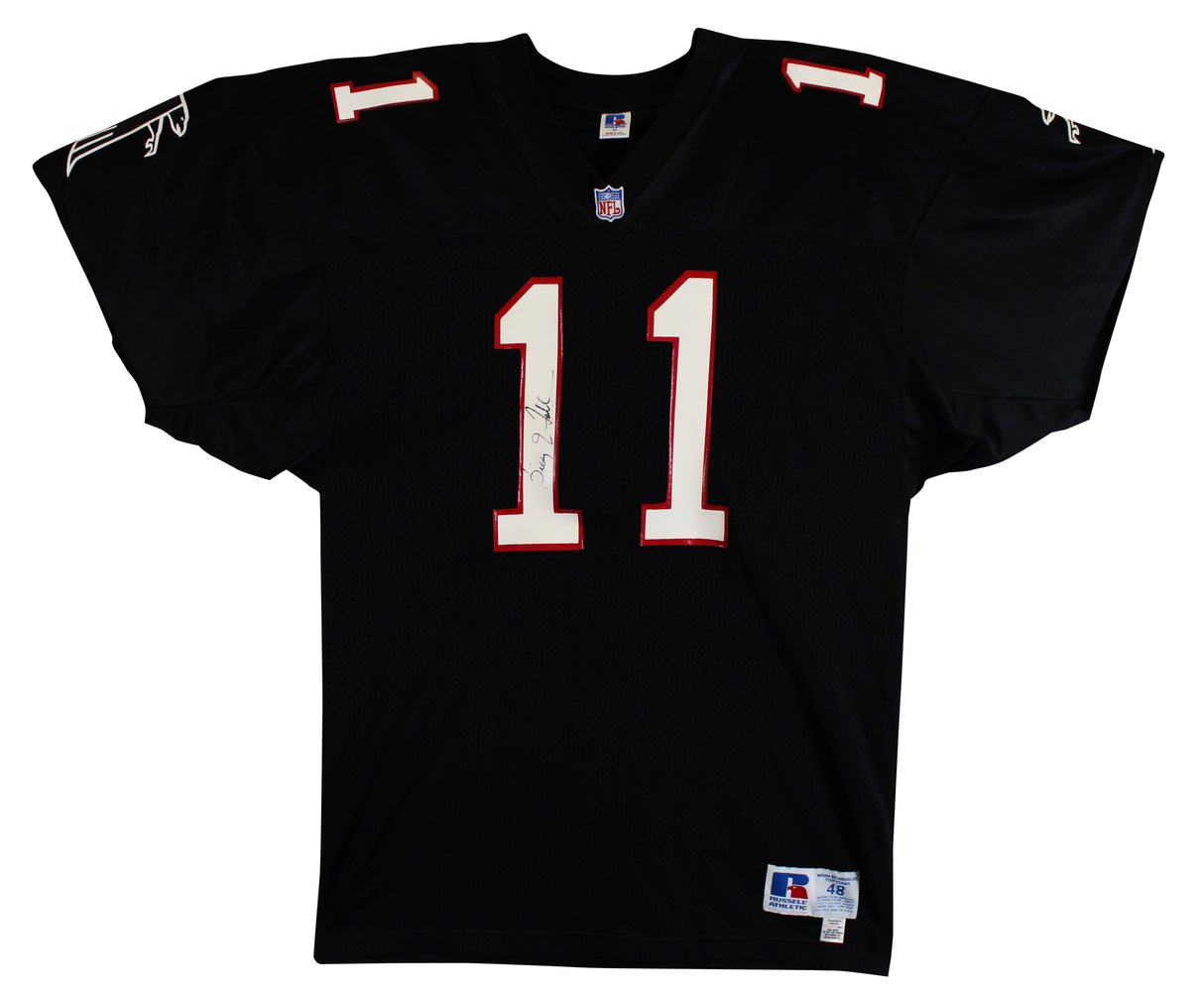 Falcons Billy Joe Tolliver Signed Twice Black Russell Athletic Jersey BAS