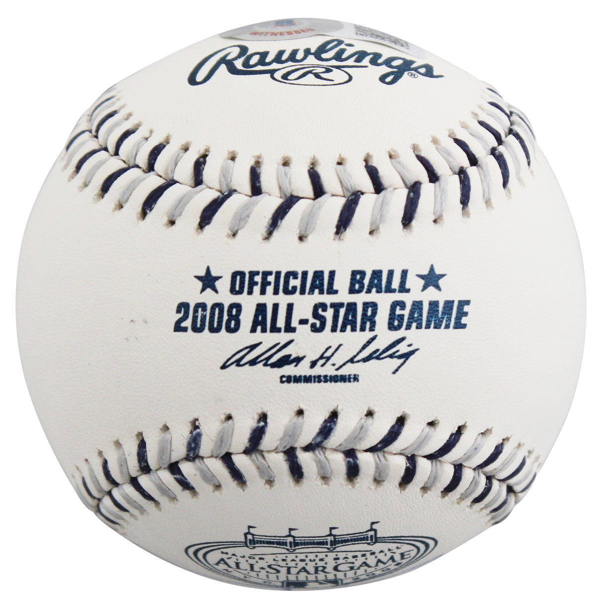 Rangers Josh Hamilton Signed 2008 All Star Game Logo OML Baseball BAS Witnessed