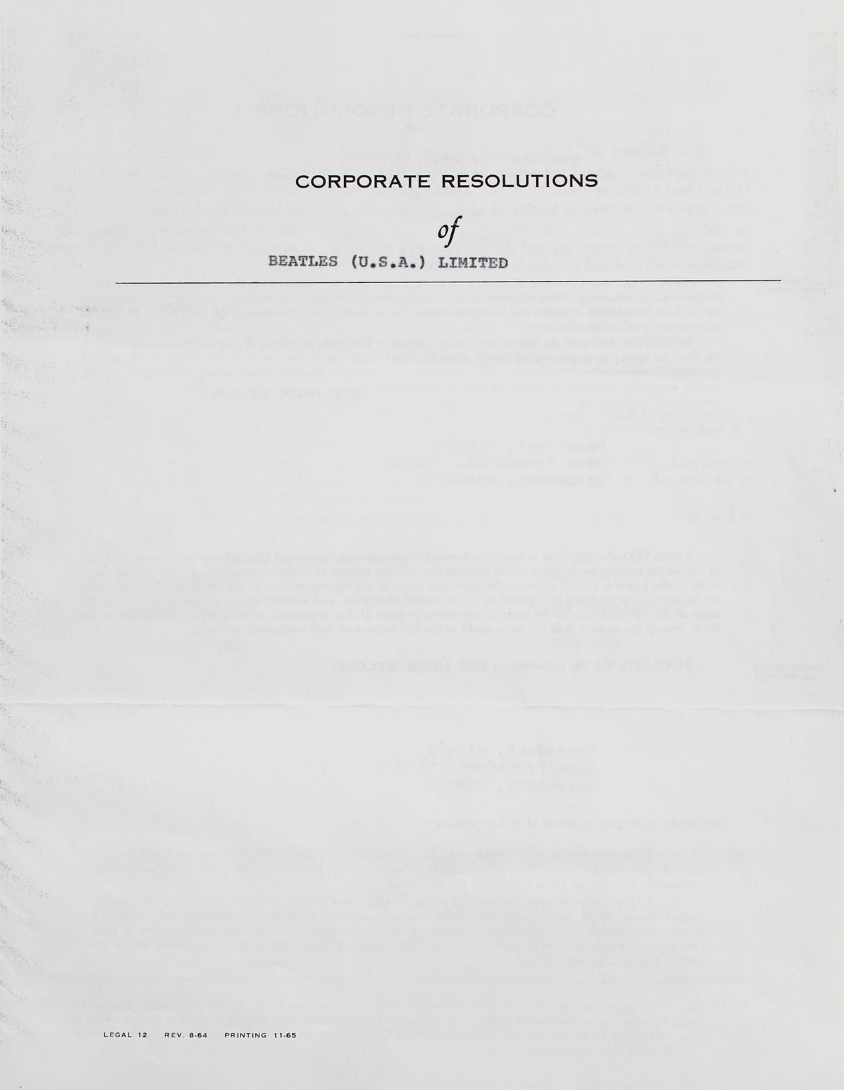 Brian Epstein The Beatles Signed 4 Page 8.5x11 1967 Contract BAS #AE13886