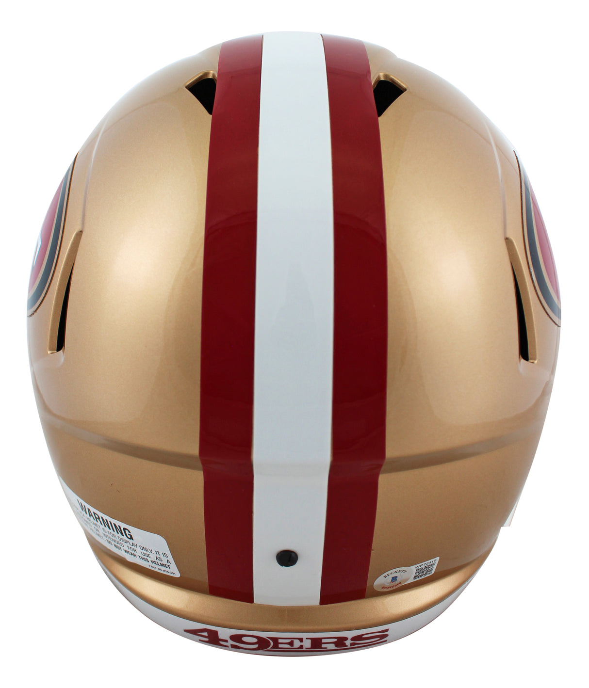 49ers George Kittle Signed Full Size Speed Rep Helmet W/ Case BAS Witnessed