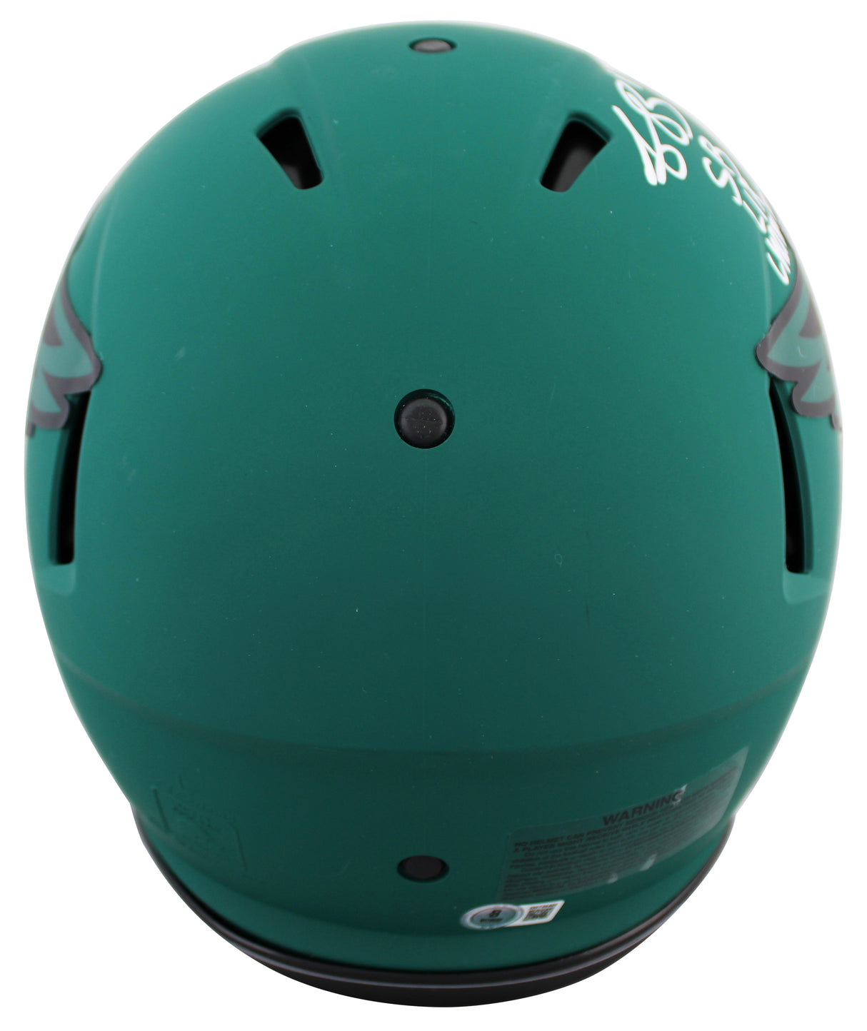 Eagles A.J. Brown "SB Champs" Signed Rave F/S Speed Proline Helmet W/ Case BAS W