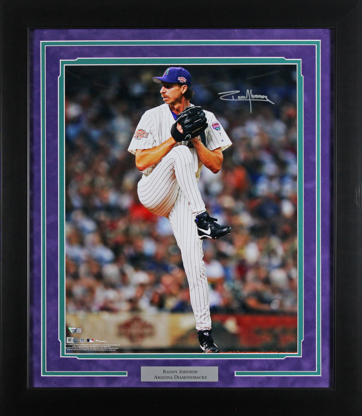 D-Backs Randy Johnson Authentic Signed 16x20 Framed Photo Fanatics #B317973