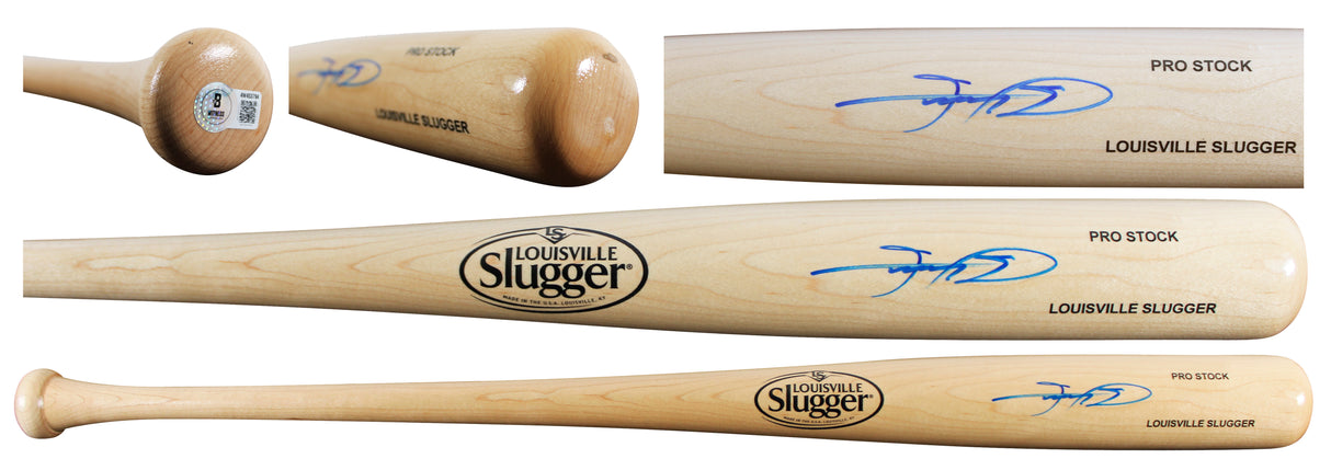 Cubs Sammy Sosa Authentic Signed Blonde Louisville Slugger Baseball Bat BAS