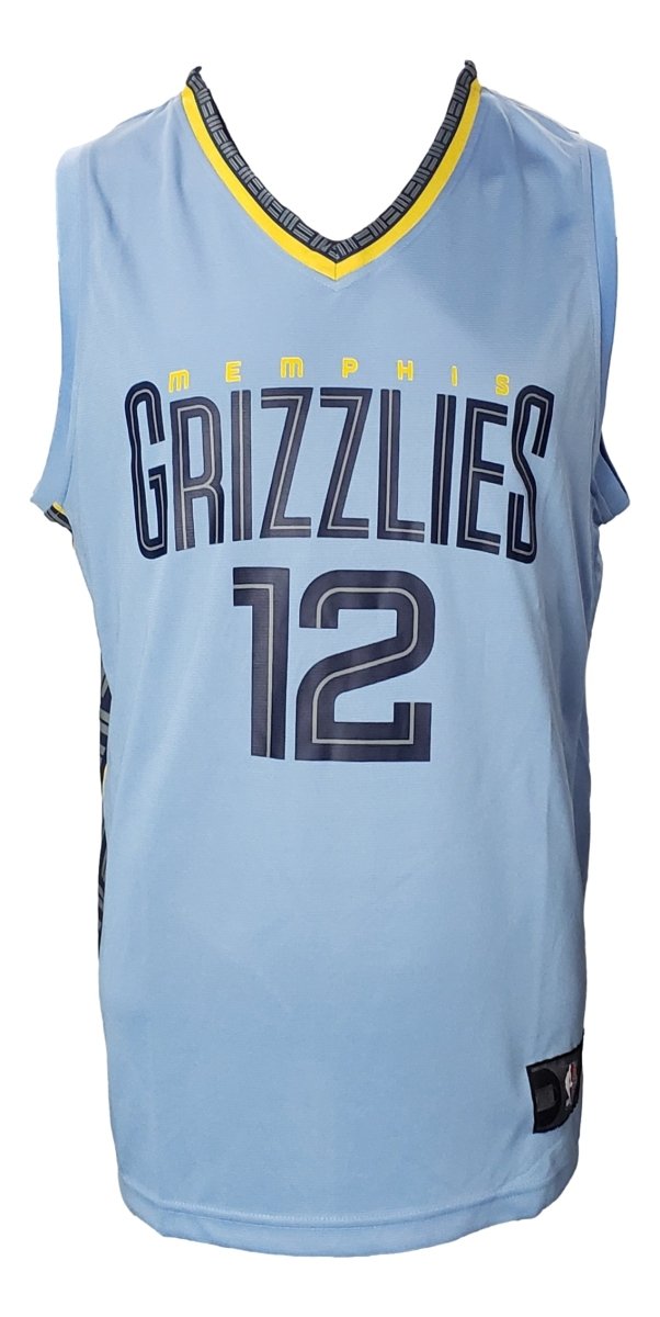 Ja Morant Signed Memphis Grizzlies Light Blue Fanatics L Basketball Jersey BAS - Sports Integrity