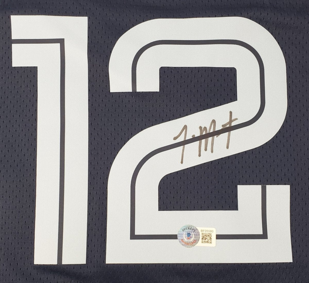 Ja Morant Signed Memphis Grizzlies Navy Blue Nike Swingman XL Jersey BAS - Sports Integrity