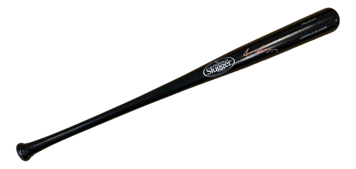 Jace Jung Detroit Tigers Signed Black Louisville Slugger Baseball Bat BAS