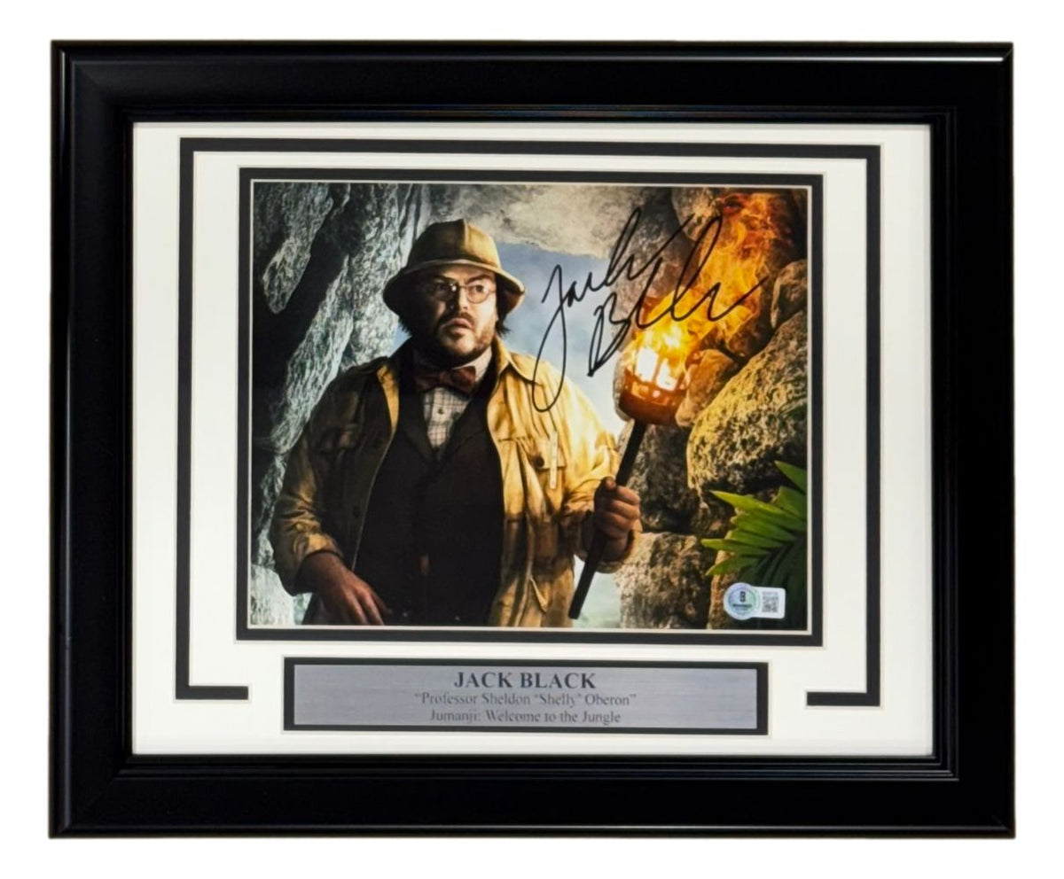 Jack Black Signed Framed 8x10 Jumanji Photo BAS