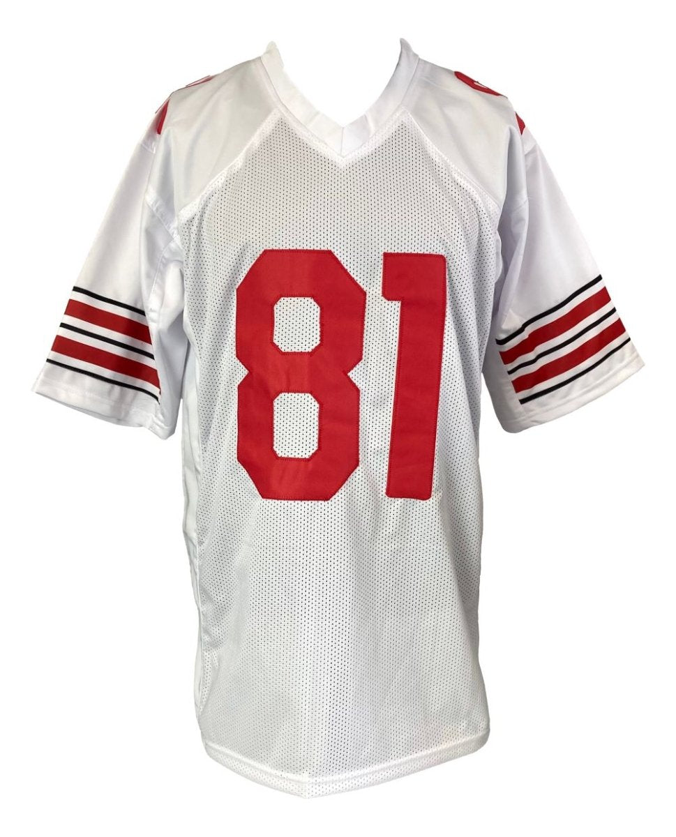 Jackie Smith St. Louis Signed White Football Jersey HOF 94 Sports Integrity - Sports Integrity