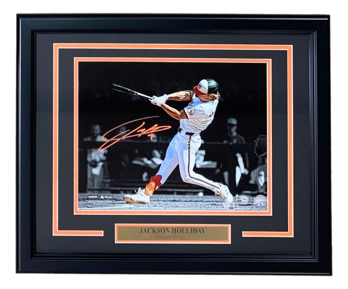 Jackson Holliday Signed Framed 11x14 Baltimore Orioles Photo Fanatics