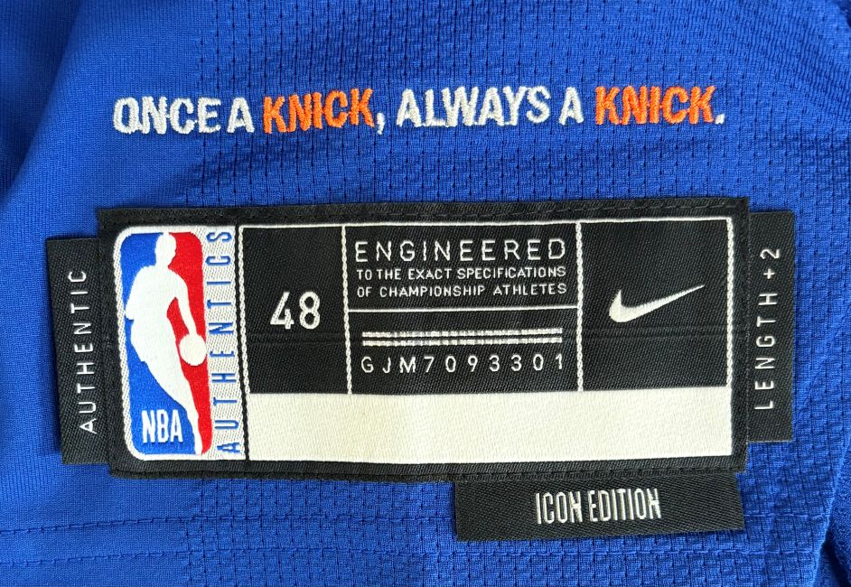 Jalen Brunson Signed New York Knicks Blue Nike Swingman Jersey Fanatics