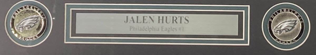 Jalen Hurts Signed Framed 16x20 Philadelphia Eagles Scream Collage Photo JSA ITP - Sports Integrity