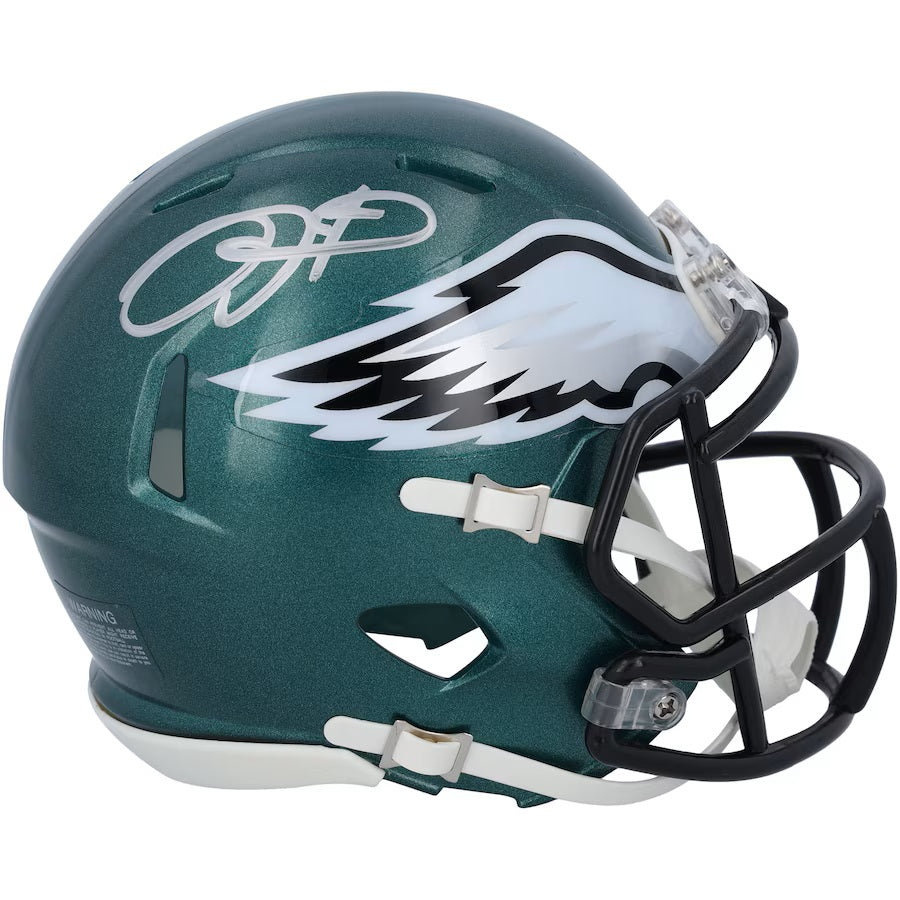 Jalen Hurts Signed Philadelphia Eagles Mini Speed Helmet