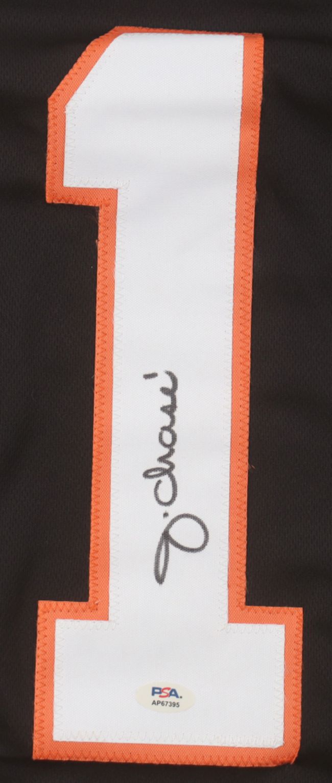 Ja'Marr Chase Cincinnati Signed Black Football Jersey PSA/DNA Hologram