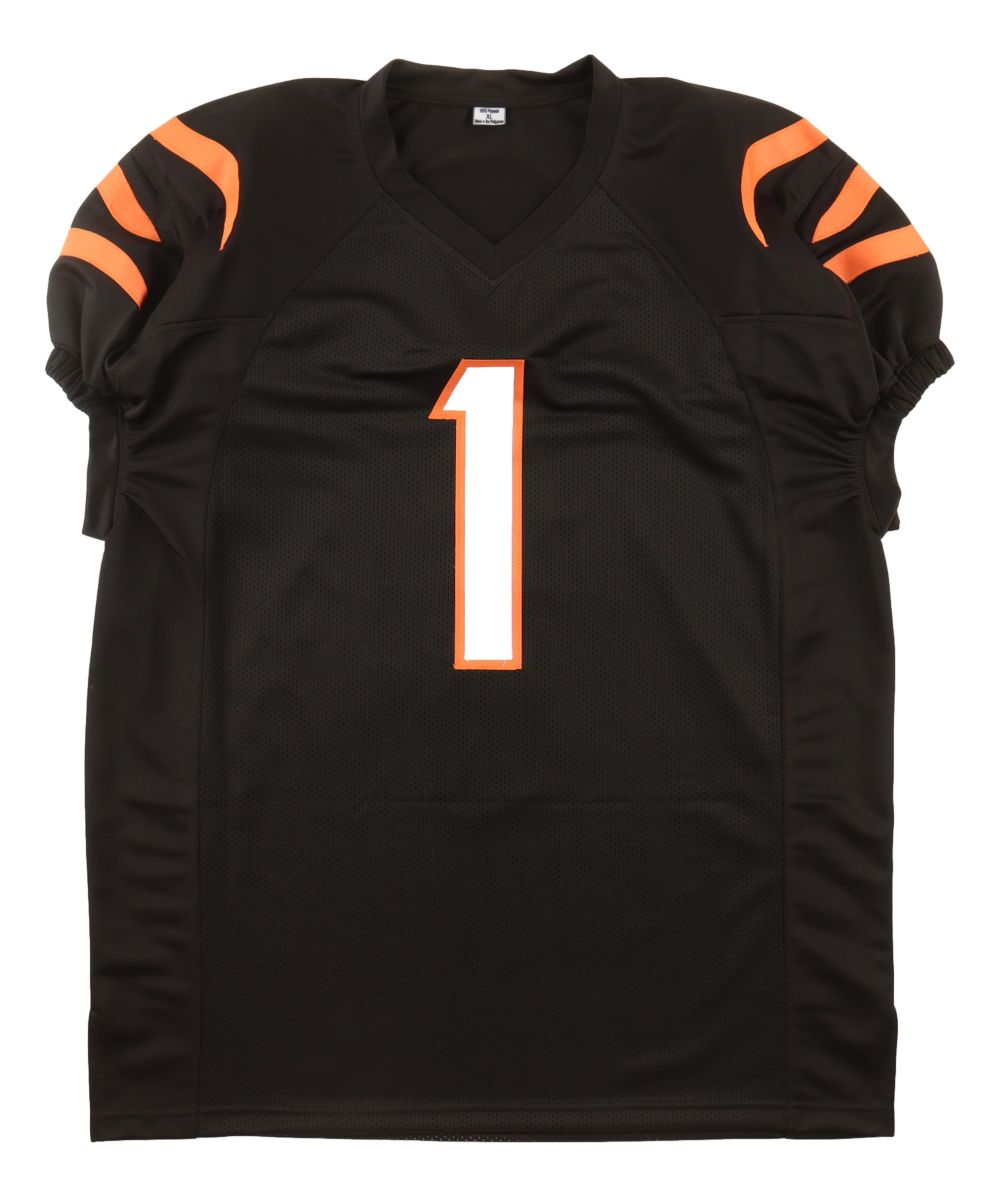Ja'Marr Chase Cincinnati Signed Black Pro-Cut Football Jersey BAS