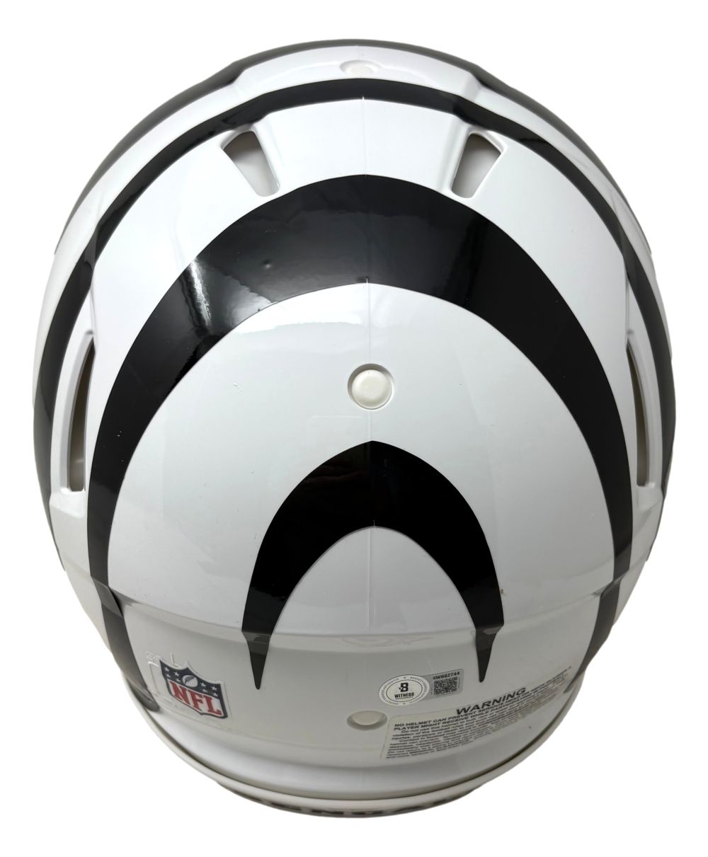 Ja'Marr Chase Signed Bengals Full Size White Authentic Speed Helmet w/ Visor BAS
